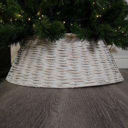 40Or58Cm Samuel Alexander Kd Willow Christmas Tree Skirt Wicker Rattan  Medium White Wash - thumbnail 7