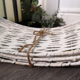 40Or58Cm Samuel Alexander Kd Willow Christmas Tree Skirt Wicker Rattan  Medium White Wash - thumbnail 2
