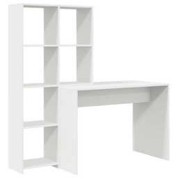 Walplus Desk With Shelf White 138.5 X 55 X 143 Cm Engineered Wood - thumbnail 2