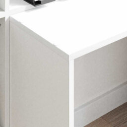 Walplus Desk With Shelf White 138.5 X 55 X 143 Cm Engineered Wood - thumbnail 4