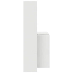 Walplus Desk With Shelf White 138.5 X 55 X 143 Cm Engineered Wood - thumbnail 6