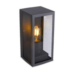 V-Tac Vt-837 Outdoor Wall Light In Matt Black For Elegant Gardens And Porches