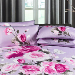 Paoletti Windsor Floral 100% Cotton Sateen Duver Cover Set - thumbnail 2
