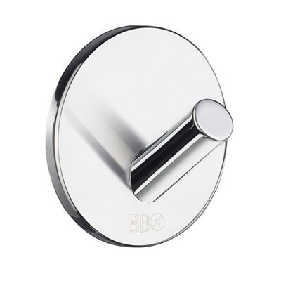 Beslagsboden - Design Single Hook Mini In Polished Stainless Steel, 4 Pcs