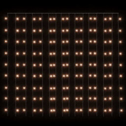 Berkfield Decorative Led Curtain Fairy Lights 3X3M 300 Led Warm White 8 Function - thumbnail 3