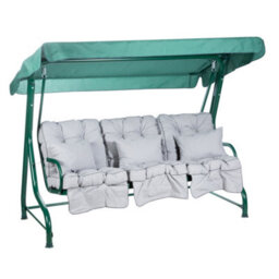 Alfresia Roma Swing Seat With Grey Classic Cushions