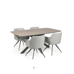 Julian Bowen Noah Taupe Rectangular Dining Table - thumbnail 8