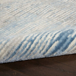 Grey Blue Modern Easy To Clean Abstract Rug For Living Room, Bedroom - 244Cm X 305Cm - thumbnail 6