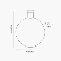 Pacific Lifestyle Round Vase In Lilac Recycled Glass - thumbnail 7