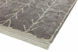 Grey Shaggy Kilim Luxurious Modern Moroccan Rug For Dining Room-160Cm X 230Cm - thumbnail 2