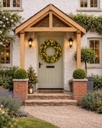 Pegdev 94Cm Pre Lit Christmas Wreath With Warm White Leds - thumbnail 2