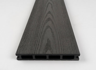 Vista Grooved-Edge Decking, 3.6M, Dark Brown, Pack Of 4 (Clips Included) - image 1