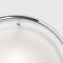Valuelights Round Chrome Opal Glass Diffuser Ip44 Rated Bathroom Flush Ceiling Light - thumbnail 4
