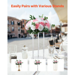Vevor Flower Ball Arrangement Bouquet 10 Pcs, 17.7-Inch Max Diameter Artificial Flower Balls Wedding Table Centerpieces - thumbnail 4