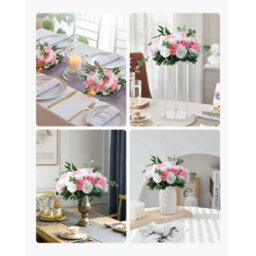 Vevor Flower Ball Arrangement Bouquet 10 Pcs, 17.7-Inch Max Diameter Artificial Flower Balls Wedding Table Centerpieces - thumbnail 7