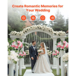 Vevor Flower Ball Arrangement Bouquet 10 Pcs, 17.7-Inch Max Diameter Artificial Flower Balls Wedding Table Centerpieces - thumbnail 6