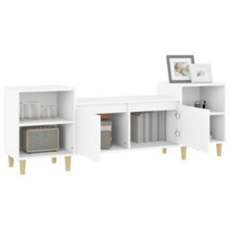 Berkfield Sturdy Tv Cabinet White 160X35X55 Cm Engineered Wood - thumbnail 5