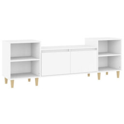 Berkfield Sturdy Tv Cabinet White 160X35X55 Cm Engineered Wood - thumbnail 1