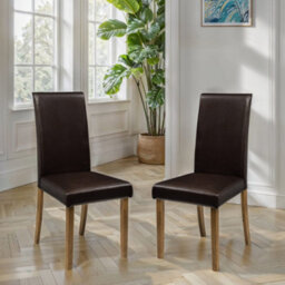 Oakham Kensington Elegant Brown Dining Chairs - Set Of 2 - thumbnail 3