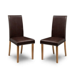 Oakham Kensington Elegant Brown Dining Chairs - Set Of 2 - thumbnail 1