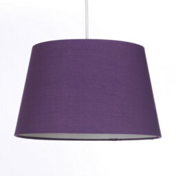 K Living Plum Tapered Drum Shade For Ceiling And Table Lamp 14 Inch Shade - thumbnail 2
