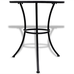 Berkfield 3 Piece Bistro Set Ceramic Tile Blue And White - thumbnail 3