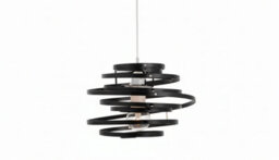 Modern Black Metal Swirl Ceiling Light Shade - thumbnail 1