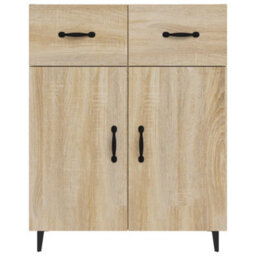 Berkfield Sideboard Sonoma Oak 69.5X34X90 Cm Engineered Wood - thumbnail 5