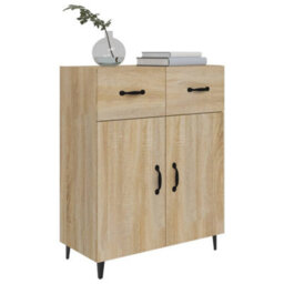 Berkfield Sideboard Sonoma Oak 69.5X34X90 Cm Engineered Wood - thumbnail 4