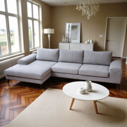 Abakus Direct Venice Corner Sofa In Light Grey Left Facing With Deep Seats And Extra-Wide Padded Arms - thumbnail 3
