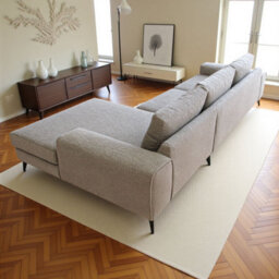 Abakus Direct Venice Corner Sofa In Light Grey Left Facing With Deep Seats And Extra-Wide Padded Arms - thumbnail 9