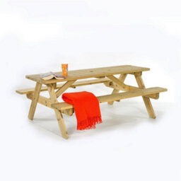 Leisurebench Jersey 8 Seat Dip Treated Pine Picnic Table 180Cm - Green Pine - thumbnail 2