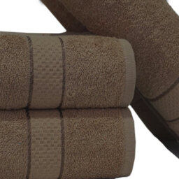 Casabella Towels Luxury 4 Pack Bath Sheets 100% Cotton Super Soft Quick Dry Highly Absorbent Bathroom Towels Truffle - thumbnail 2