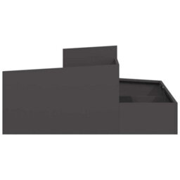 Berkfield Garden Planter Black 100 X 100 X 50 Cm Steel - thumbnail 6