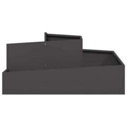 Berkfield Garden Planter Black 100 X 100 X 50 Cm Steel - thumbnail 5