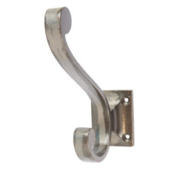 Hammer and Tongs Hammer & Tongs Square Back Hat & Coat Hook - W35mm X H105mm - Raw - thumbnail 1