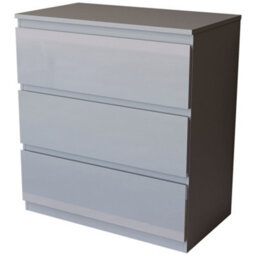 Lassic Vida Designs Glinton 3 Drawer Chest (100% Fsc), Grey - thumbnail 8