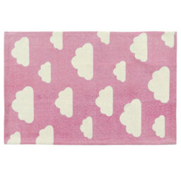 Beliani Kids Rug Gwalijar Pink 60 X 90 Cm Cotton - thumbnail 1