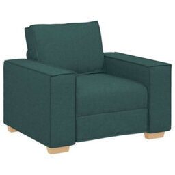 Vidaxl Sofa Set With Cushion 3 Pcs Dark Green 220 X 78 X 84 Cm Fabric - thumbnail 4