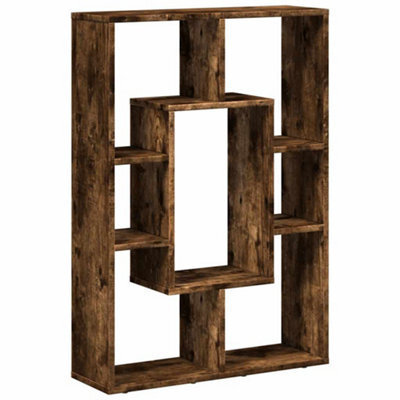 Berkfield Durable Bookcase Smoked Oak 63X20X90 Cm Engineered Wood