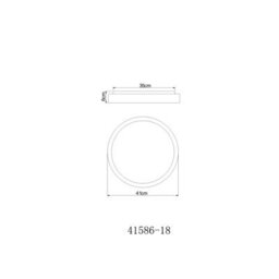 Luminosa Lighting Luminosa Sonny 41Cm Flush Ceiling Light White Led Dimmable 2700-6500K Remote Control - thumbnail 8