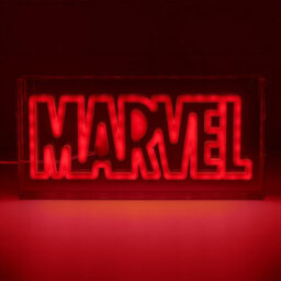 Paladone Marvel Led Neon Logo Light Sign  Wall Mountable Or Free Standing  Offially Licensed Marvel Room Decor & Gift - thumbnail 2