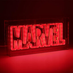 Paladone Marvel Led Neon Logo Light Sign  Wall Mountable Or Free Standing  Offially Licensed Marvel Room Decor & Gift - thumbnail 4