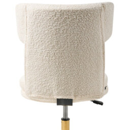 Beliani Desk Chair Granby Boucle Off-White - thumbnail 7