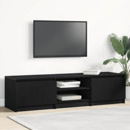 Walplus Tv Cabinet Black Oak 140X40X35.5 Cm Engineered Wood