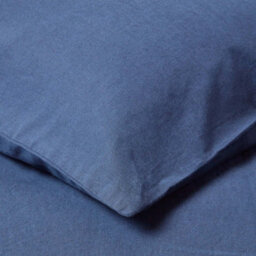Homescapes Navy Blue European Linen Pillowcase, 80 X 80 Cm - thumbnail 6