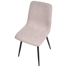 Beliani Set Of 4 Dining Chairs Tuscola Fabric Beige - thumbnail 7