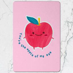 Benjamin Tate Design Apple Motif Placemat And Coaster Set With Wood Bottom Designer Artwork Limited Edition - thumbnail 2
