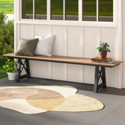 Costway Patio 183Cm Extra Long Bench Outdoor Weatherproof Long Chair For 4 - thumbnail 7