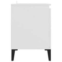 Berkfield Tv Cabinet With Metal Legs White 103.5X35X50 Cm - thumbnail 6
